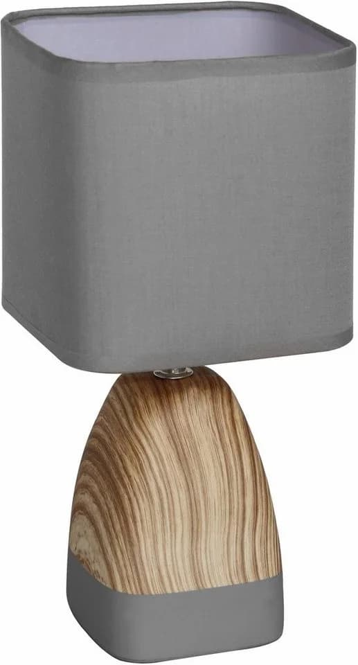 NÄVE Tischleuchte Home Lights Classic Grau Keramik Textil - Bild 2