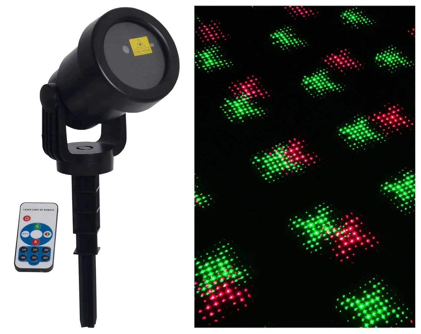 NÄVE LED Gartenleuchte Projektor Schwarz mit Fernbedienung - Bild 4