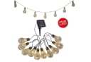 NÄVE LED-Lichterkette Solar Glühbirne Transparent Warmweiß Bild 2