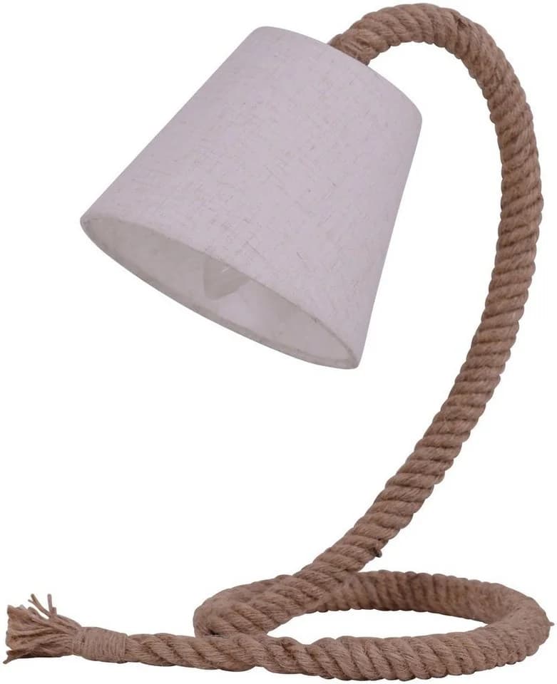 näve Tischleuchte Rope, Stoffschirm, Juteseil, E14 max. 40W - Bild 2