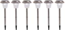 NÄVE LED Gartenleuchte Gustav 6er-Set Silber Solar Bild 2