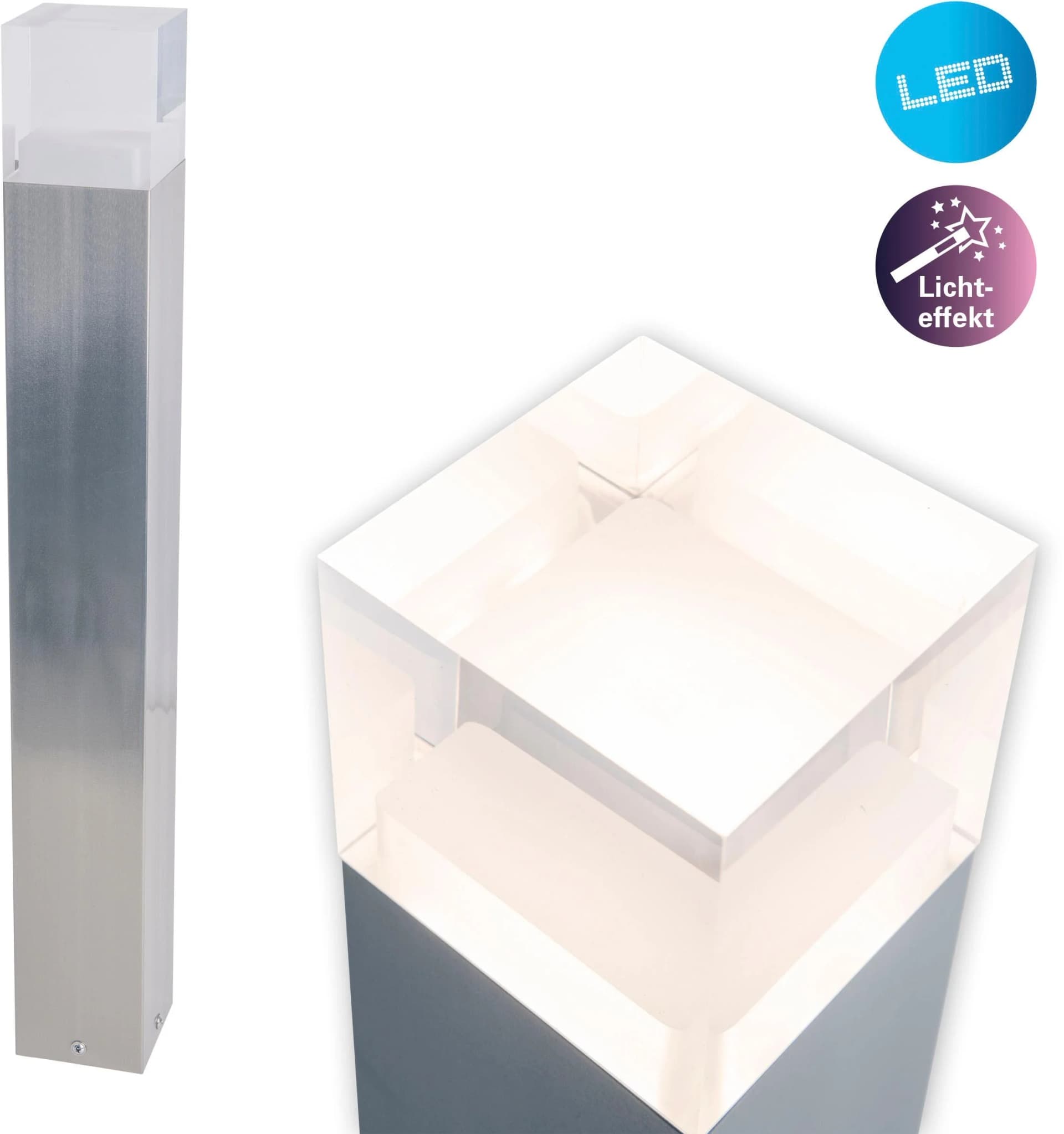 LED Außen-Stehlampe NÄVE Leah grau Edelstahl/Kunststoff IP44 - Bild 2