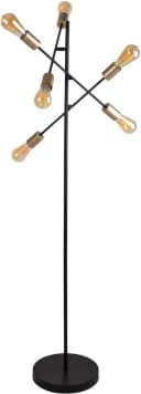 NÄVE Stehlampe Modo Schwarz Gold 6x E27 150 cm Bild 3