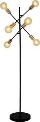 NÄVE Stehlampe Modo Schwarz Gold 6x E27 150 cm Bild 4