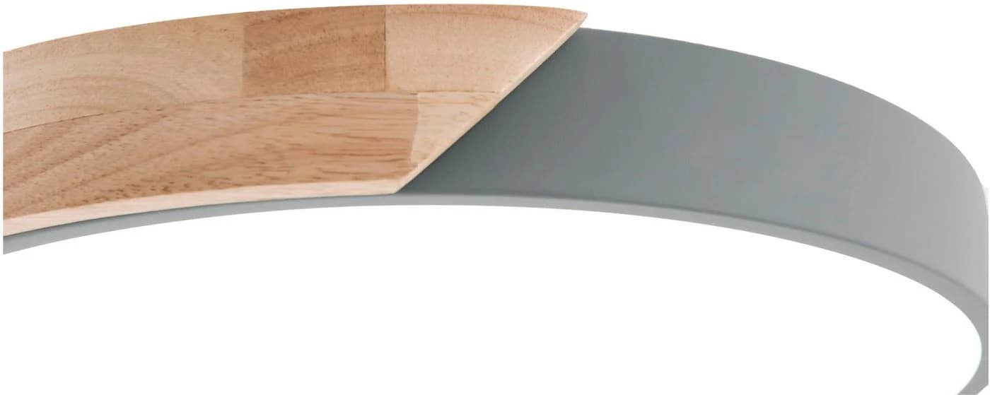 NAEVE LED Deckenleuchte Borneo Warmweiß Holz Metall - Bild 5