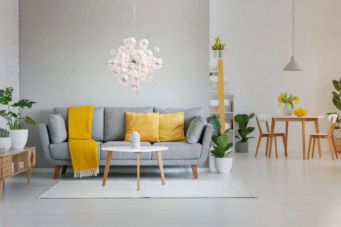 NÄVE Pendelleuchte Explosion Bunt Irisierend Glas