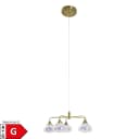 NÄVE LED Pendelleuchte Varna Messing Irisierend Warmweiß Bild 1