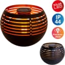 NÄVE Solar-Tischleuchte LED Schwarz/Gold Außenbereich Bild 2