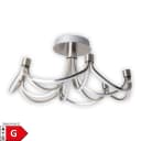 NAEVE LED Deckenleuchte Festos Silber 60 cm Kronleuchter Bild 1