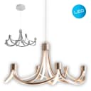 NÄVE LED Pendelleuchte Festos Grau Nickel Matt Dimmbar Bild 2