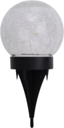 näve LED Solarleuchte Crackle 3er Set Warmweiß Glas Schwarz Bild 5