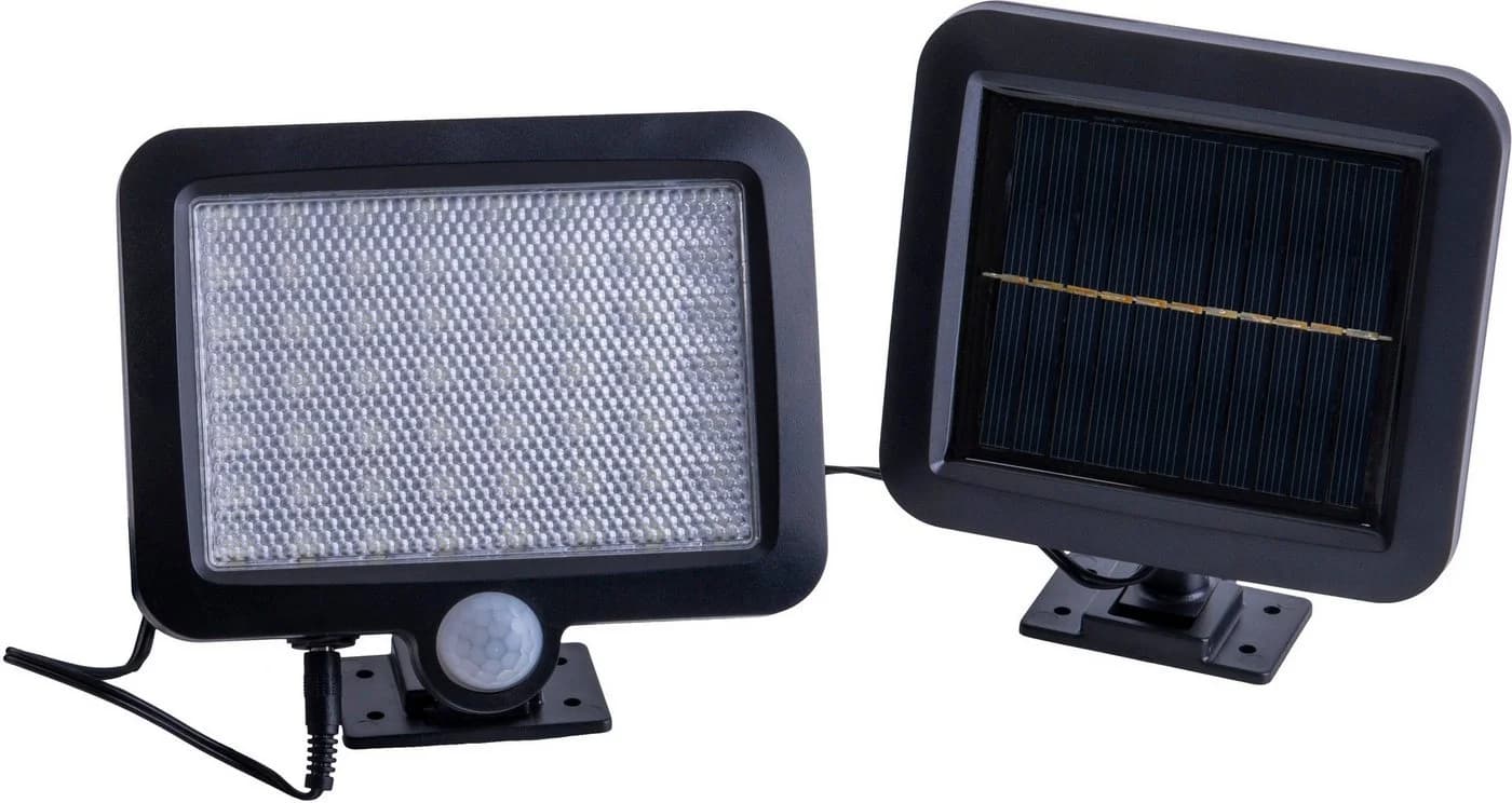 Näve LED Solarleuchte Pepe, Bewegungsmelder, 2er Set, Kaltweiß
