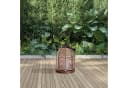 NÄVE LED Solarleuchte Korbinian Beige Natur Outdoor Laterne Bild 1