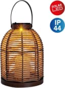 NÄVE LED Solarleuchte Korbinian Beige Natur Outdoor Laterne Bild 2