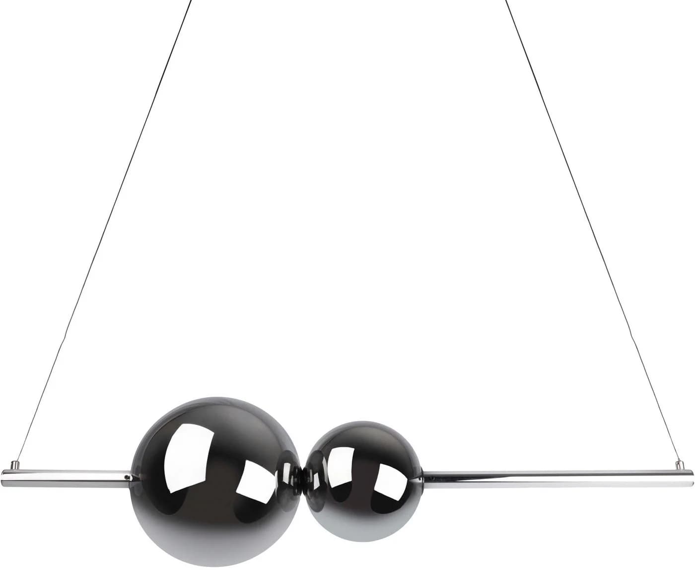 NÄVE LED Pendelleuchte NOVA Chrom/Smoky 150 cm Dimmbar - Bild 4