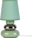 NÄVE Tischleuchte Stoney Mint Chrom Keramikfuß Textilschirm Bild 2