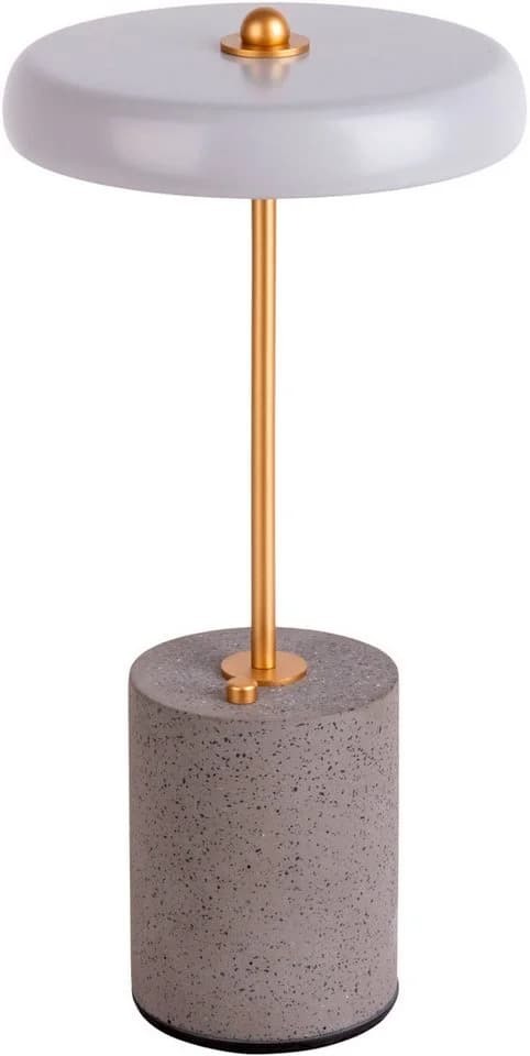 NÄVE Tischleuchte SETA Grau Metall Beton Touchsensor Dimmbar - Bild 4