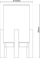NÄVE LED Tischleuchte Madita Beige Holzgestell Textilschirm Dimmbar Bild 5