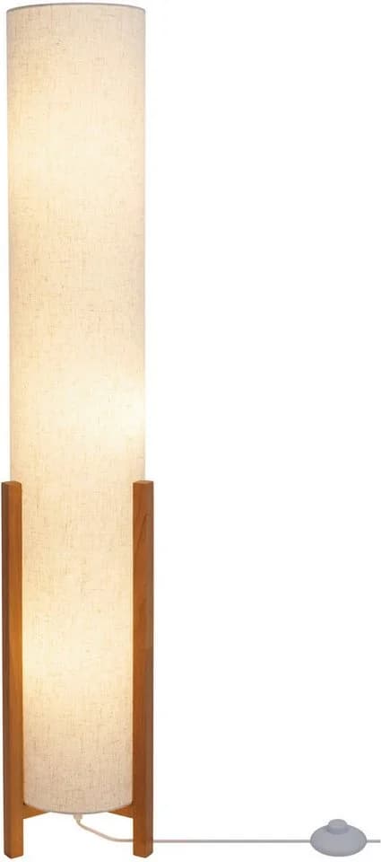 Näve Stehlampe Matida Holzgestell Textilschirm Natur - Bild 3