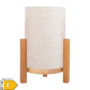 NÄVE LED Tischleuchte Madita Beige Natur Dimmbar Akkubetrieb Bild 1