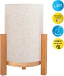 NÄVE LED Tischleuchte Madita Beige Natur Dimmbar Akkubetrieb Bild 3