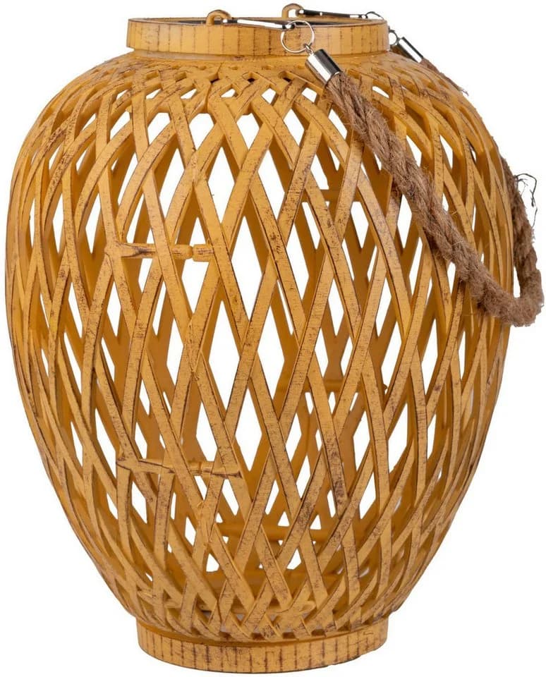 NÄVE LED Solarleuchte 2er Set Korb Solardekoleuchte CESTO Beige Natur - Bild 3