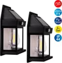 NÄVE Außen-Wandleuchte MIRA 2er Set Solar Schwarz LED Bild 2