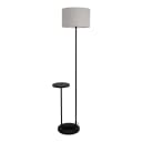 NÄVE Stehlampe Tordis Schwarz mit Tisch Bild 1