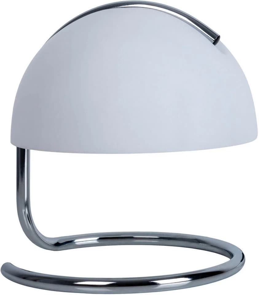 NÄVE Tischleuchte Burano Weiß Retro Metall Glas E27 - Bild 2