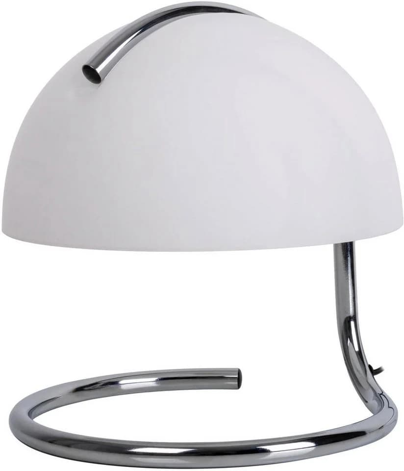 NÄVE Tischleuchte Burano Weiß Retro Metall Glas E27 - Bild 4