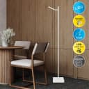 NÄVE LED Stehlampe "Lupa" Weiß Dimmbar Metall Bild 2