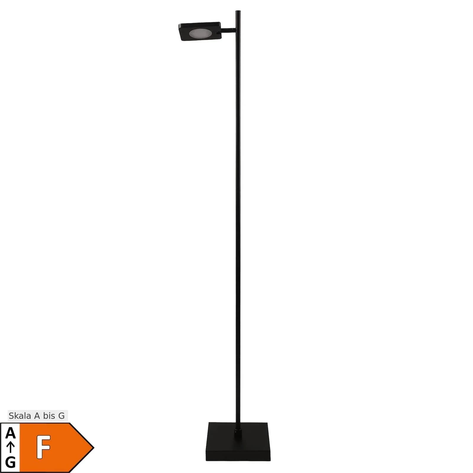 NÄVE LED Stehlampe Lupa Schwarz 135 cm Akku USB-C Dimmbar