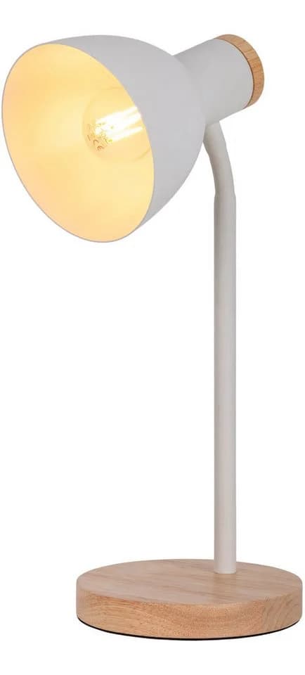 NÄVE Schreibtischlampe Marie Weiß Holz Metall 36,5 cm - Bild 2