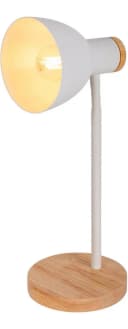 NÄVE Schreibtischlampe Marie Weiß Holz Metall 36,5 cm Bild 3