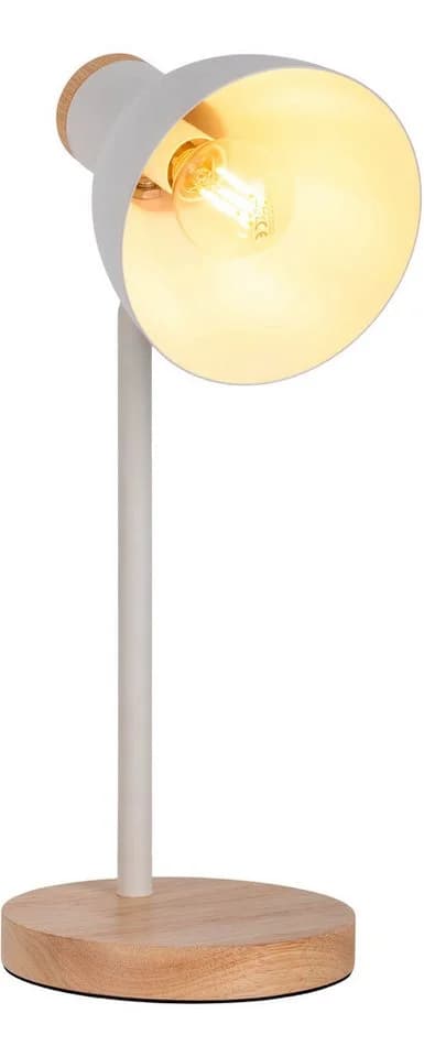 NÄVE Schreibtischlampe Marie Weiß Holz Metall 36,5 cm - Bild 5