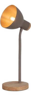 näve Schreibtischlampe Marie Holz Metall Flexibel E14 Bild 2