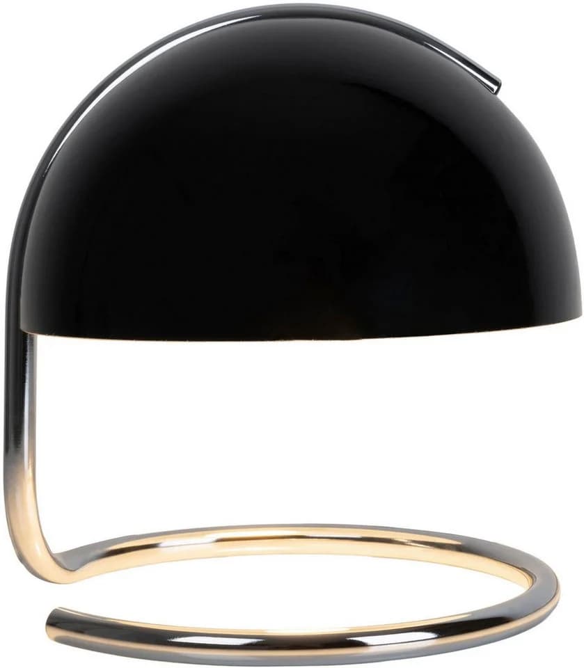 NÄVE Tischleuchte Burano Schwarz Retro Glas Metall - Bild 3