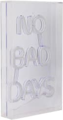 NÄVE LED Dekolicht NO BAD DAYS Transparent Blau Rot USB Bild 1
