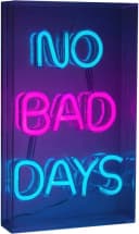 NÄVE LED Dekolicht NO BAD DAYS Transparent Blau Rot USB Bild 4