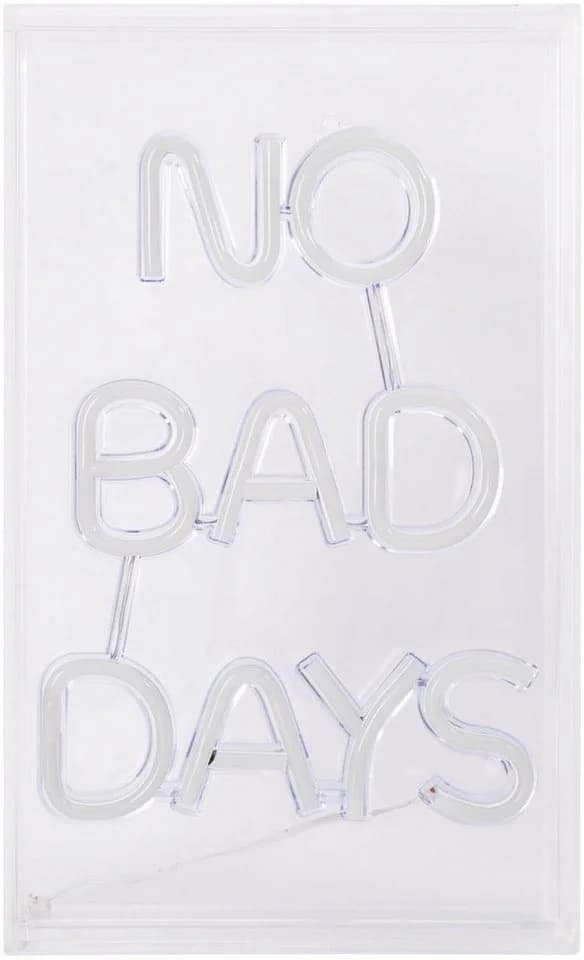 NÄVE LED Dekolicht NO BAD DAYS Transparent Blau Rot USB - Bild 5
