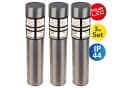 näve LED Solarleuchte Bobby 3er Set Grau Edelstahl IP44 Bild 2