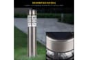 näve LED Solarleuchte Bobby 3er Set Grau Edelstahl IP44 Bild 3