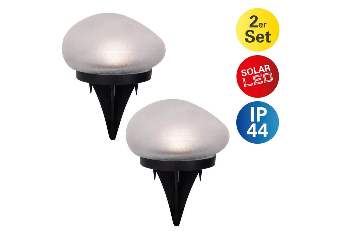 näve LED Solarleuchte Guri Warmweiß 2er Set - Bild 2