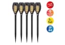 näve LED Solarleuchte Fanilo 5er Set Schwarz Flammeneffekt Bild 2