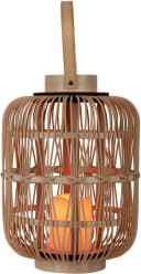 NÄVE LED Dekolicht Korbinian Rattankorb Beige Natur Timer Bild 3