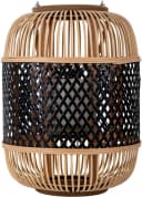 NÄVE LED Dekolicht Korbinian Schwarz Natur Solar Laterne 27 cm Bild 3