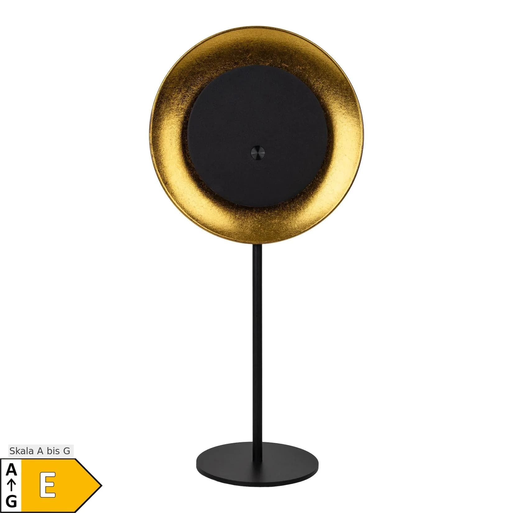 NAEVE LED-Akku-Tischleuchte Solan Schwarz/Gold Solar IP54