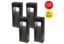 näve LED Solarleuchte Pulheim 4er Set Warmweiß Schwarz Bild 2