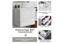 duschspa Badmöbel-Set Waschtisch mit Hochschrank und Softclose Bild 5