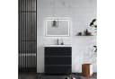 duschspa Waschtisch-Set mit Unterschrank Grau/Schwarz Bild 4